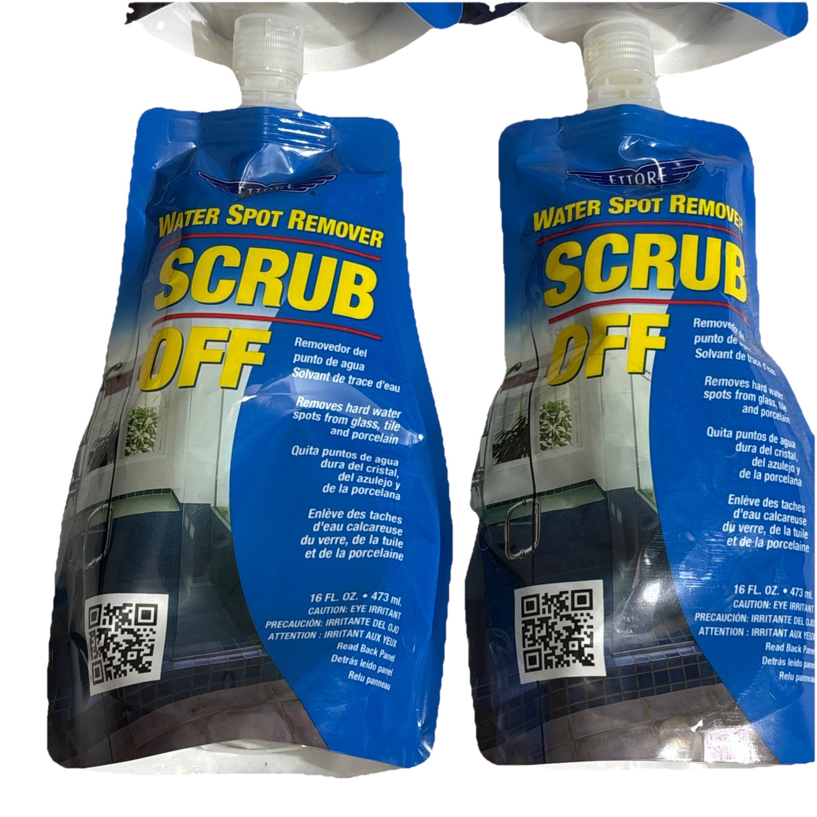 4x Ettore Fresh Scent Scrub Off , 16 Oz. Each Water Spot Remover NEW!