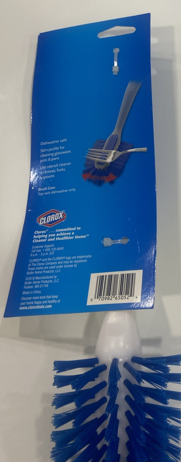 Clorox Utensil Dish Brush Curved Kitchen Brush – Dishwashing Cleaner Scrubber…
