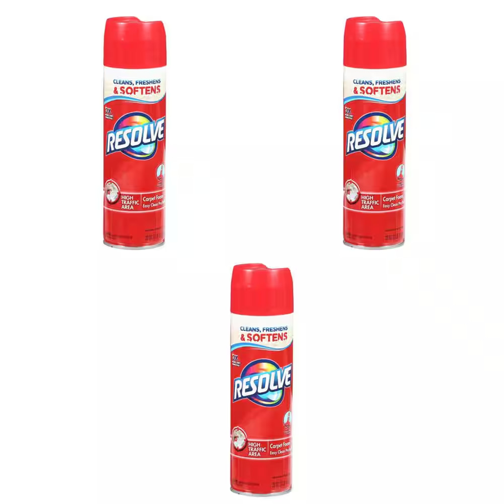 22 oz. High Traffic Foam Carpet Cleaner Removes Tough Stains (3-Pack) NEW