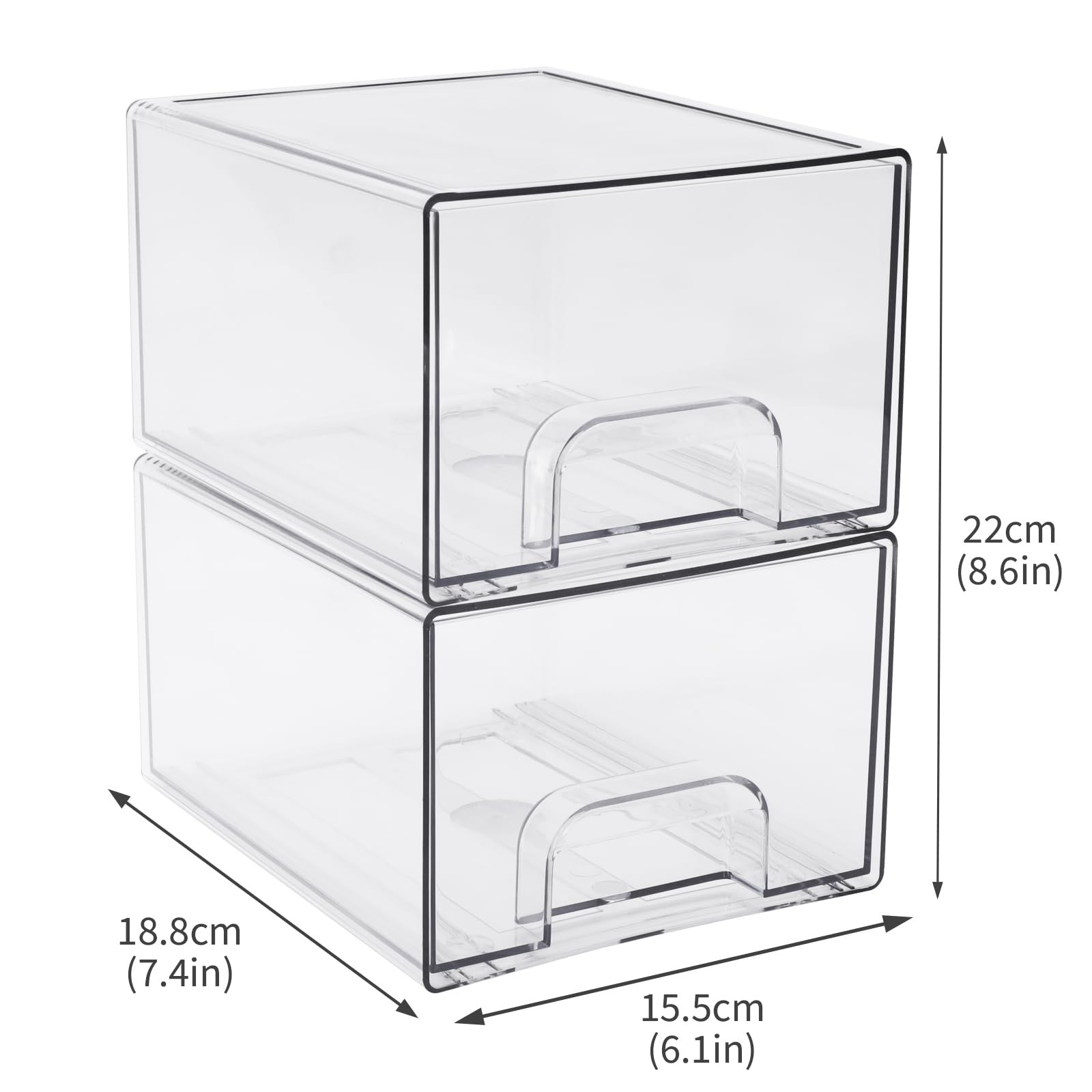 2 Pack Laundry Pods Container, Stackable Laundry Room Organization Storage Dr…