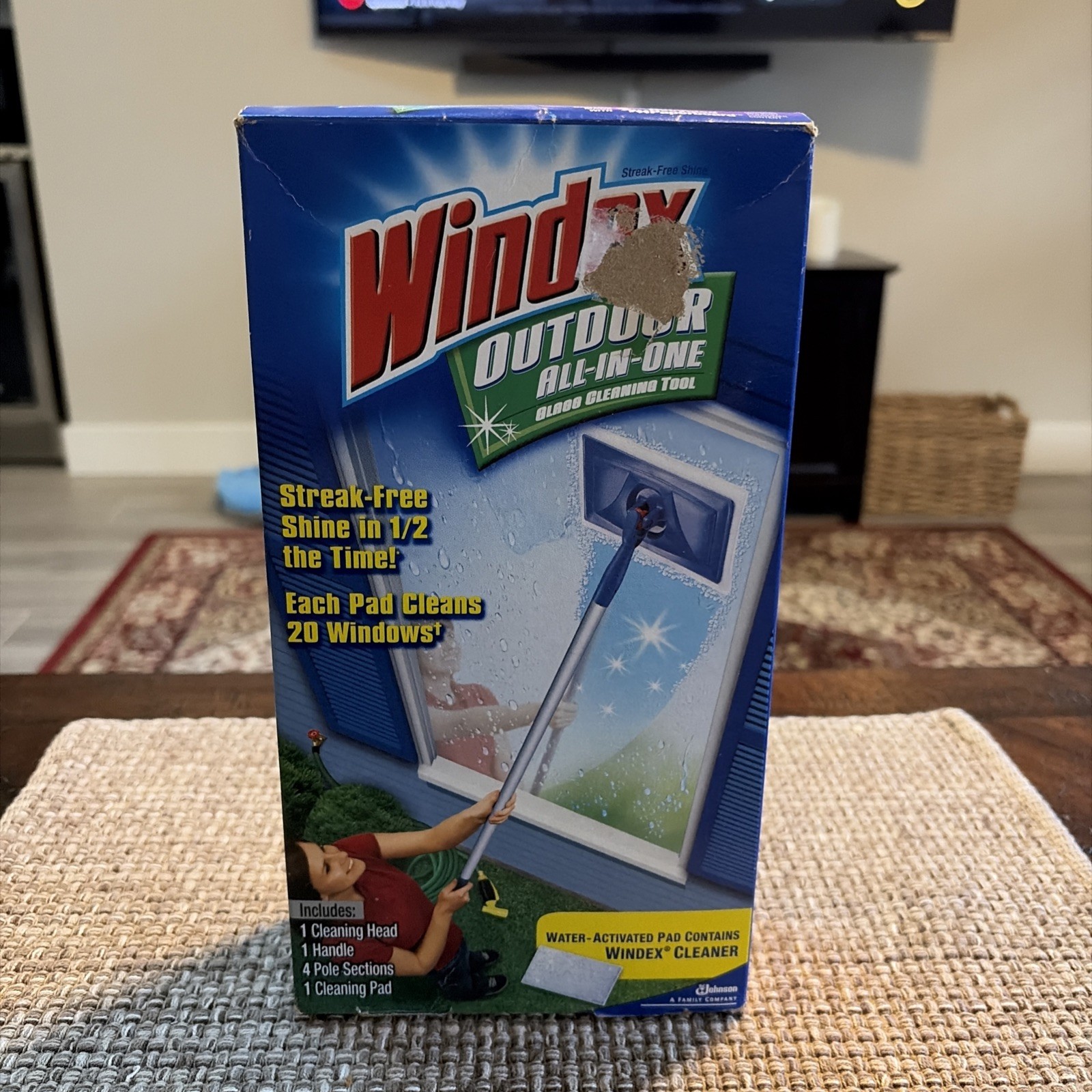 Windex Outdoor All-In-One Glass & Window Cleaner Starter Tool Kit ~ New Sealed