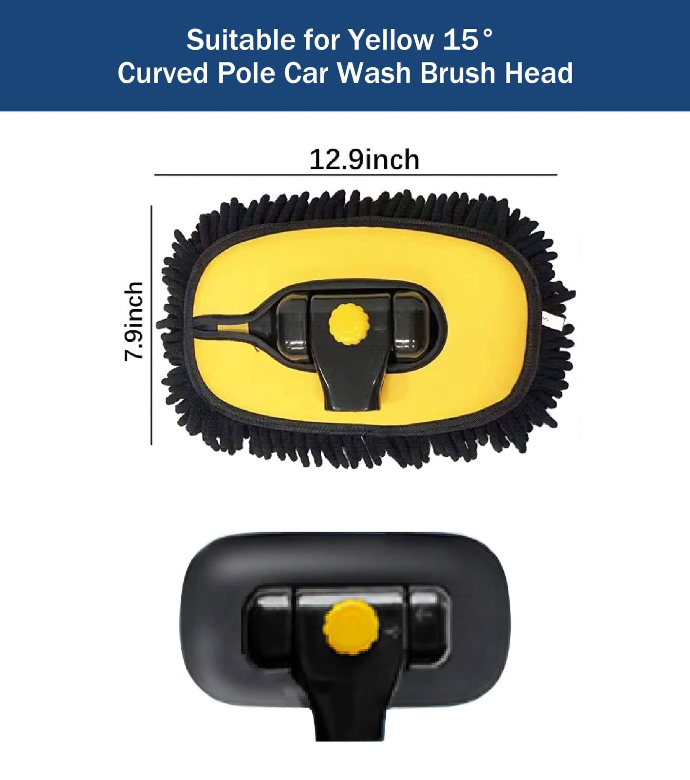 Car Wash Brush Replacement Cover, Soft Microfiber Car Wash Mop Head Compatibl…