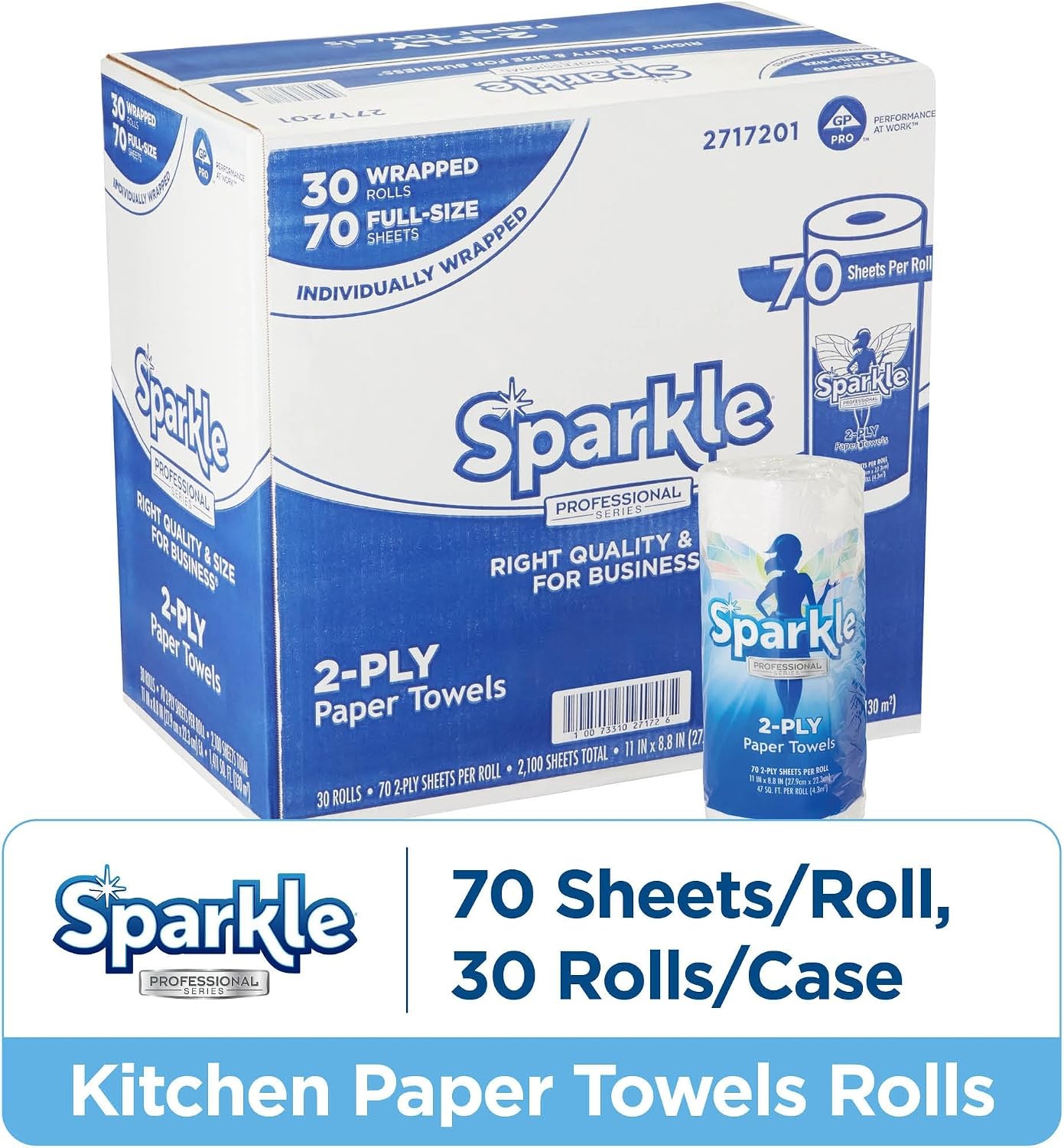Georgia-Pacific Sparkle Professional Series 2-Ply Perforated Kitchen Paper Tow