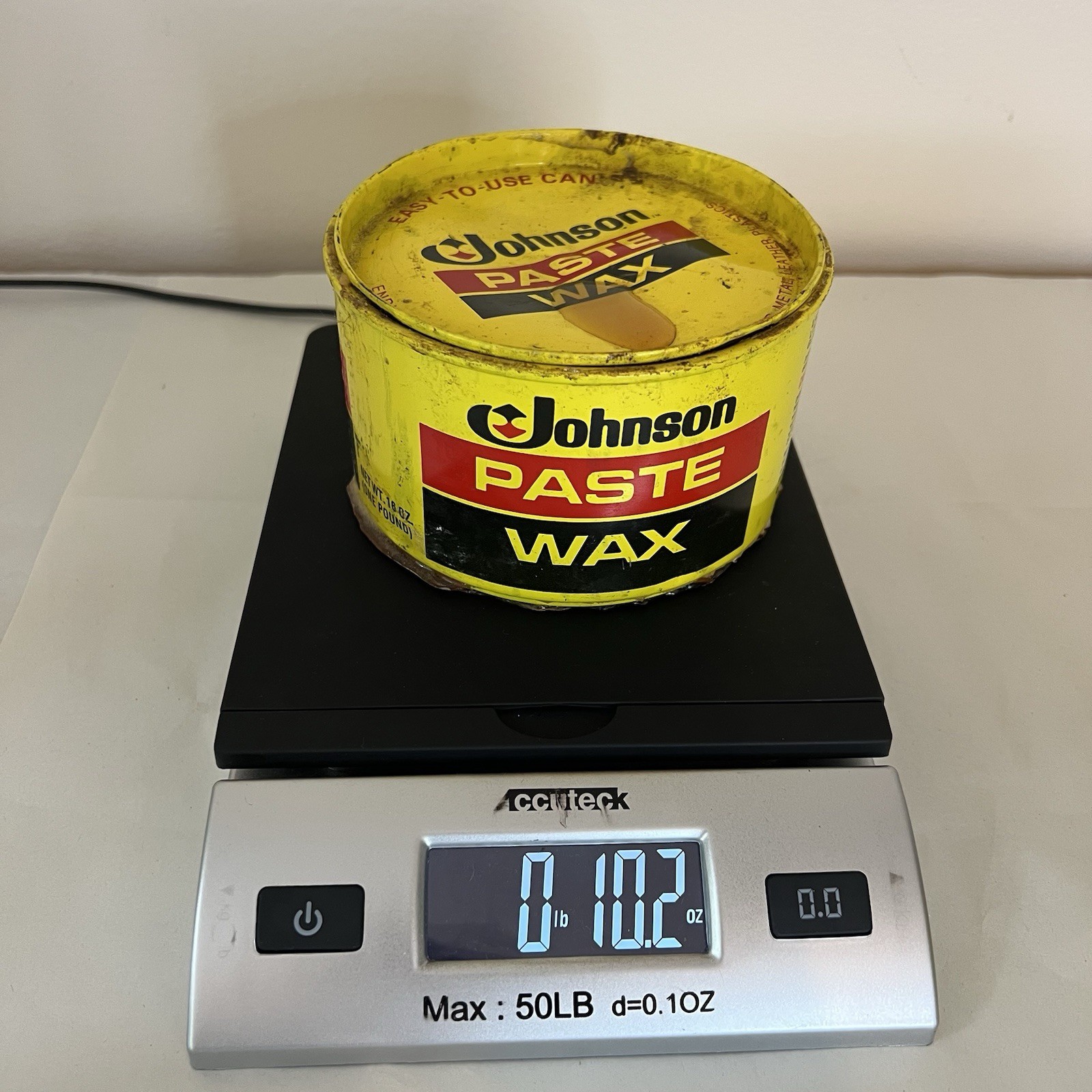 Discontinued SC Johnson Paste Wax Original Formula 2 Cans 1 lb 11.7 oz Remaining