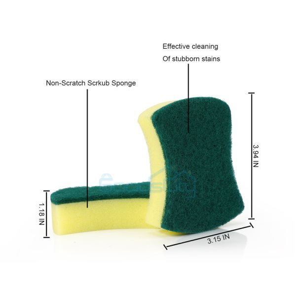 72/48 Esponjas de doble cara Scou Pads Esponjas multiusos para fregar platos