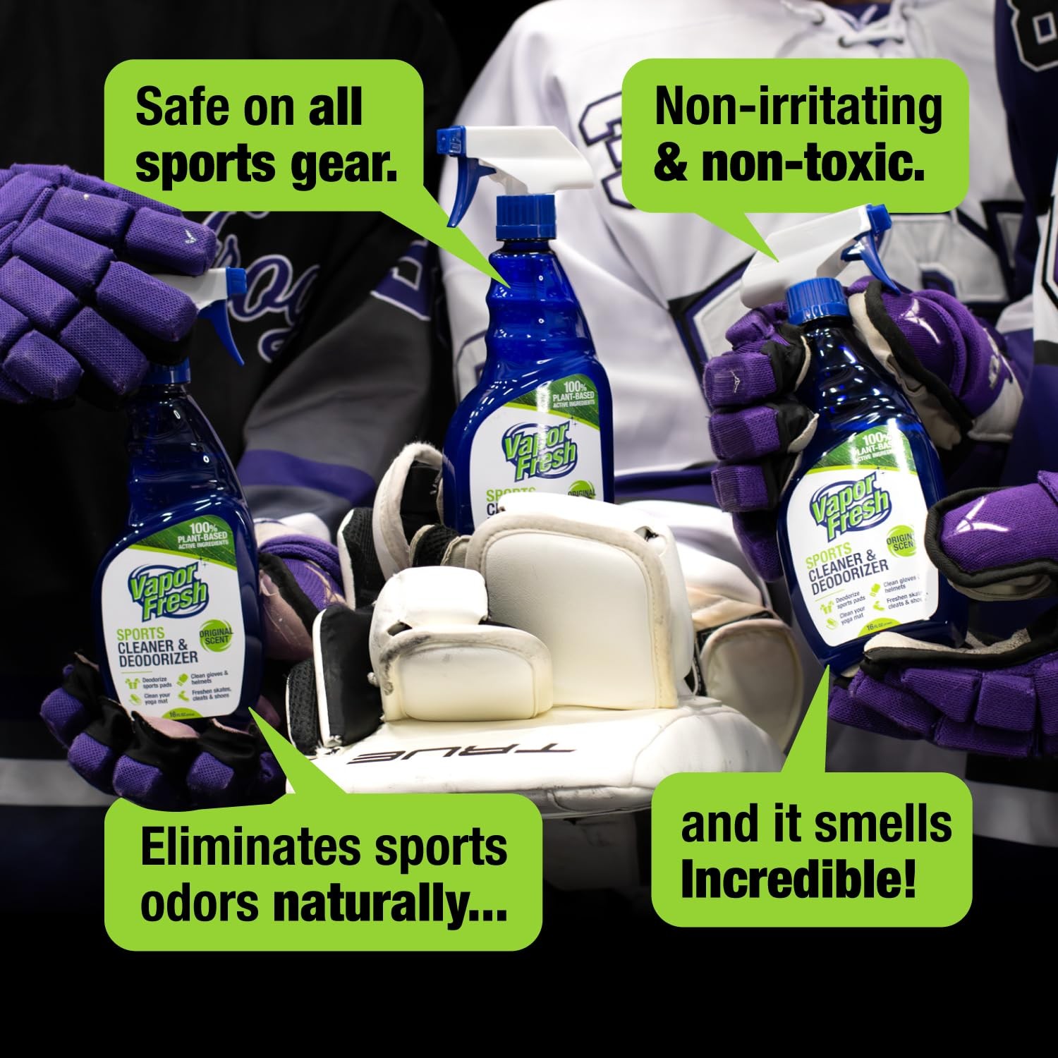 Sports Cleaner and Deodorizer – Sports Gear Odor Eliminator, Boxing Glove Deo…