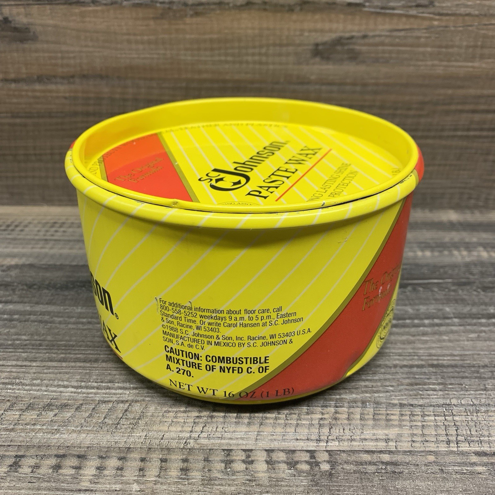 SC Johnson Paste Wax The Original Formula 16 oz (over 1lb) Discontinued