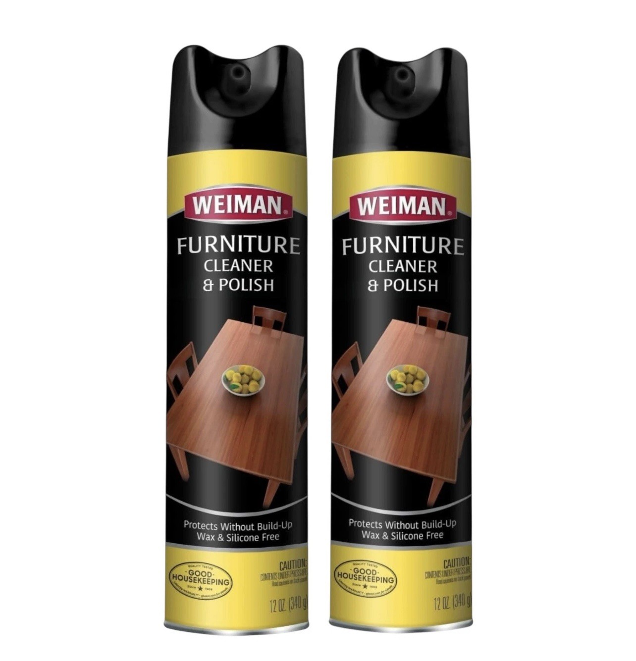 Weiman Wood & Furniture Cleaner & Polish – 12 Ounce , 2 Pack
