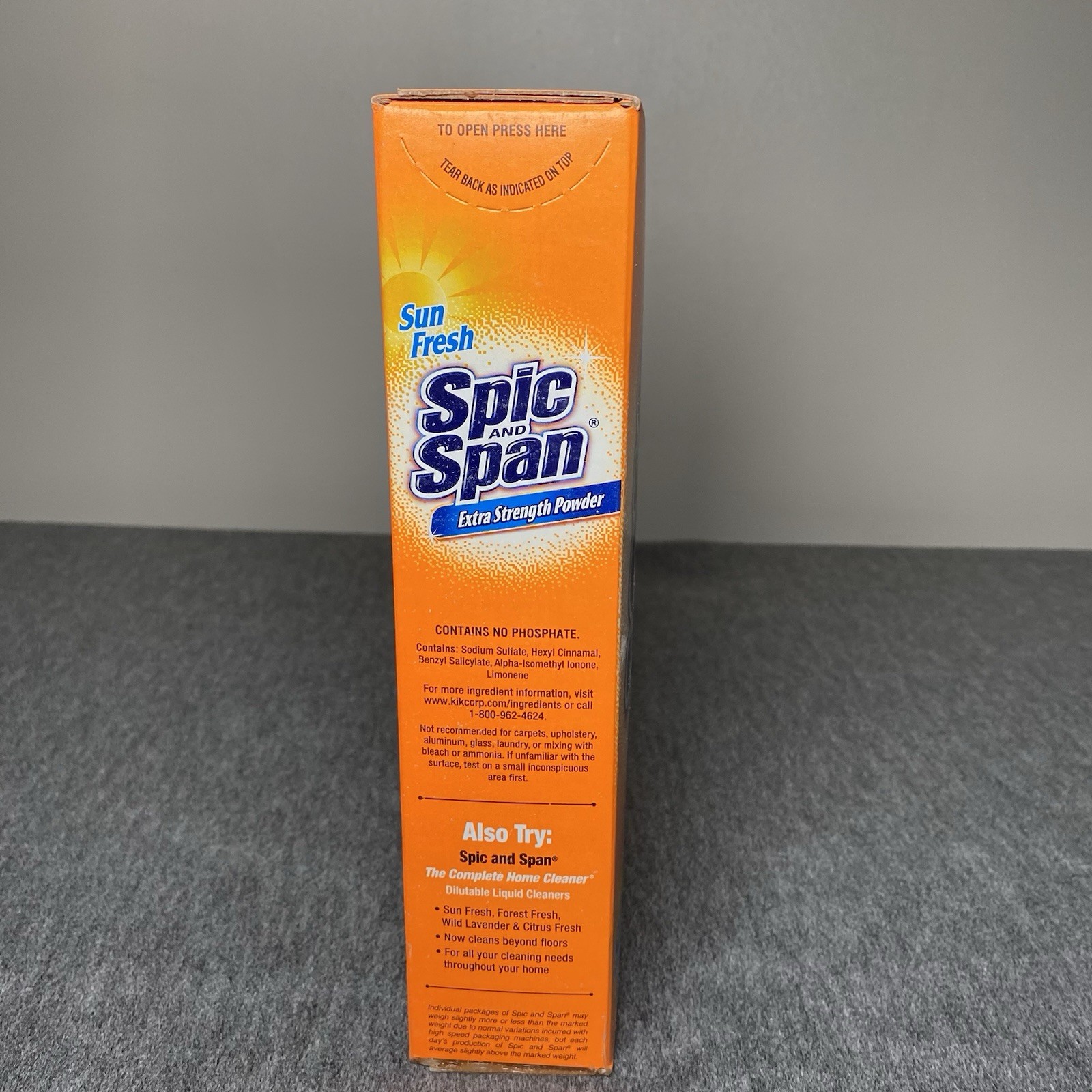 NEW Spic and Span Extra Strength Powder Sun Fresh 1 Box 27 oz