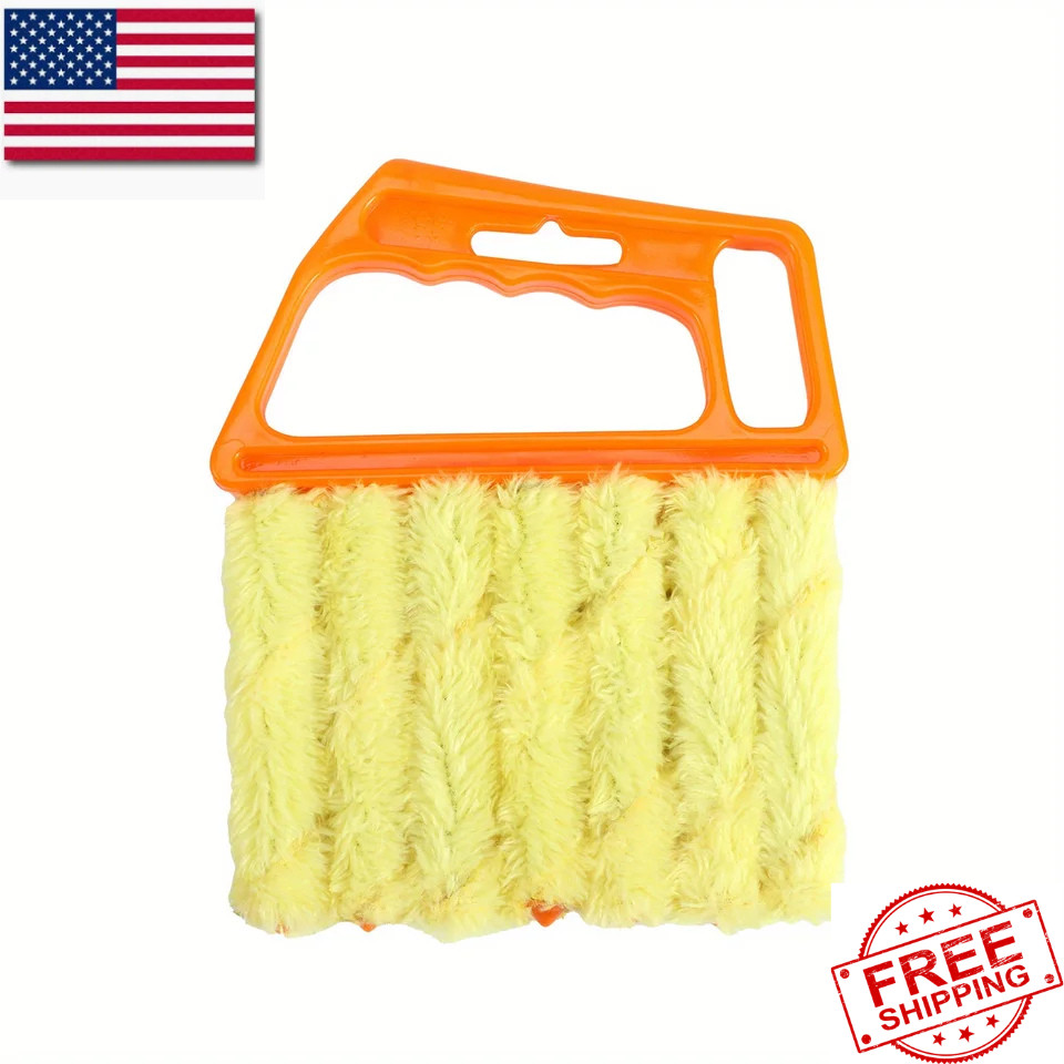 Blinds Cleaning Brush 7-Slot Duster for Window Blinds, Air Vent, Car & Home Dust