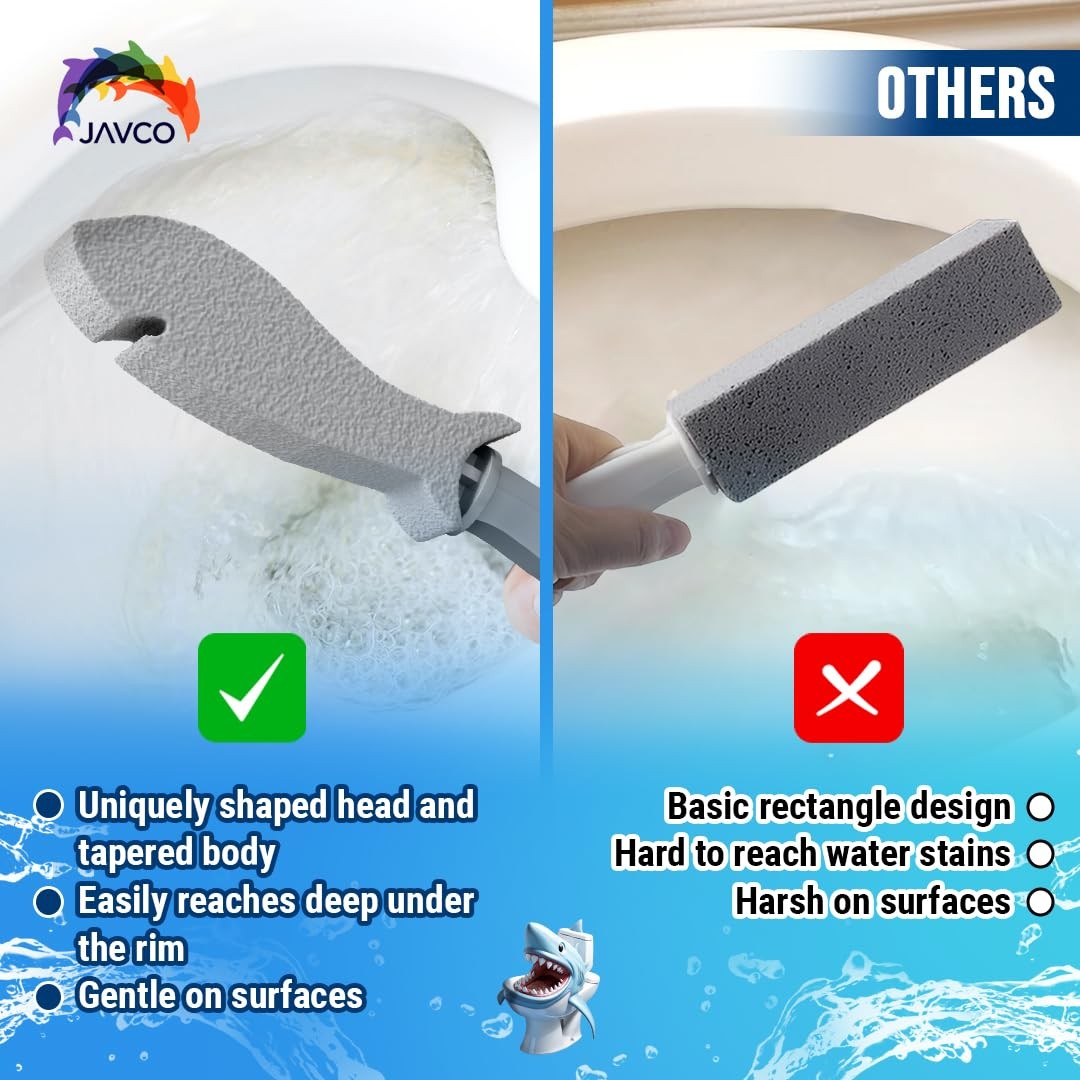 2 PACK Pumice Stone for Toilet Cleaning | Toilet Pumice Stone with Handle |