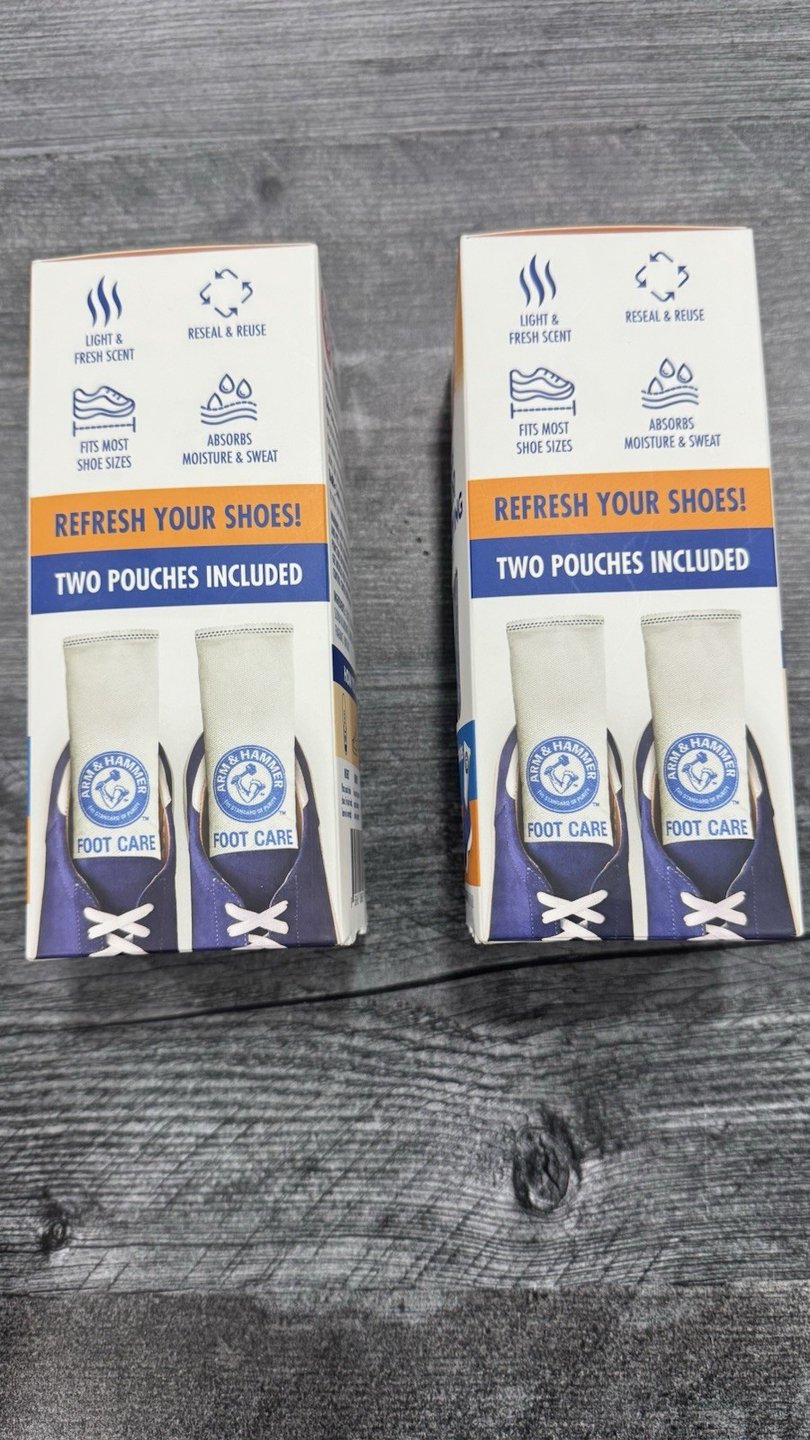 2 boxes in shoe odor destroying pouches(4)