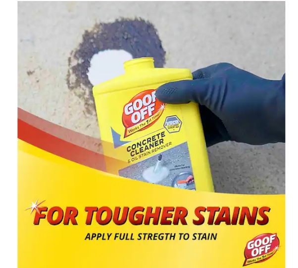 Goof Off 32 Oz. Concrete Cleaner and Oil Stain Remover New
