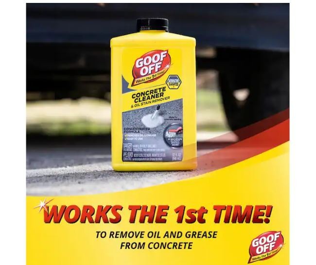 Goof Off 32 Oz. Concrete Cleaner and Oil Stain Remover New
