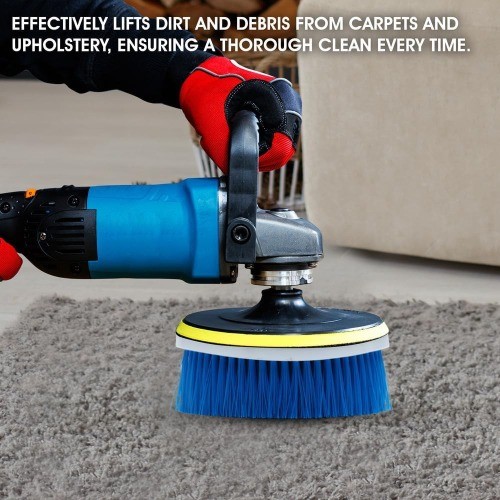 5″ Carpet & Upholstery Rotary Brush with 1.5-Inch Bristle – Premium Nylon Bristl