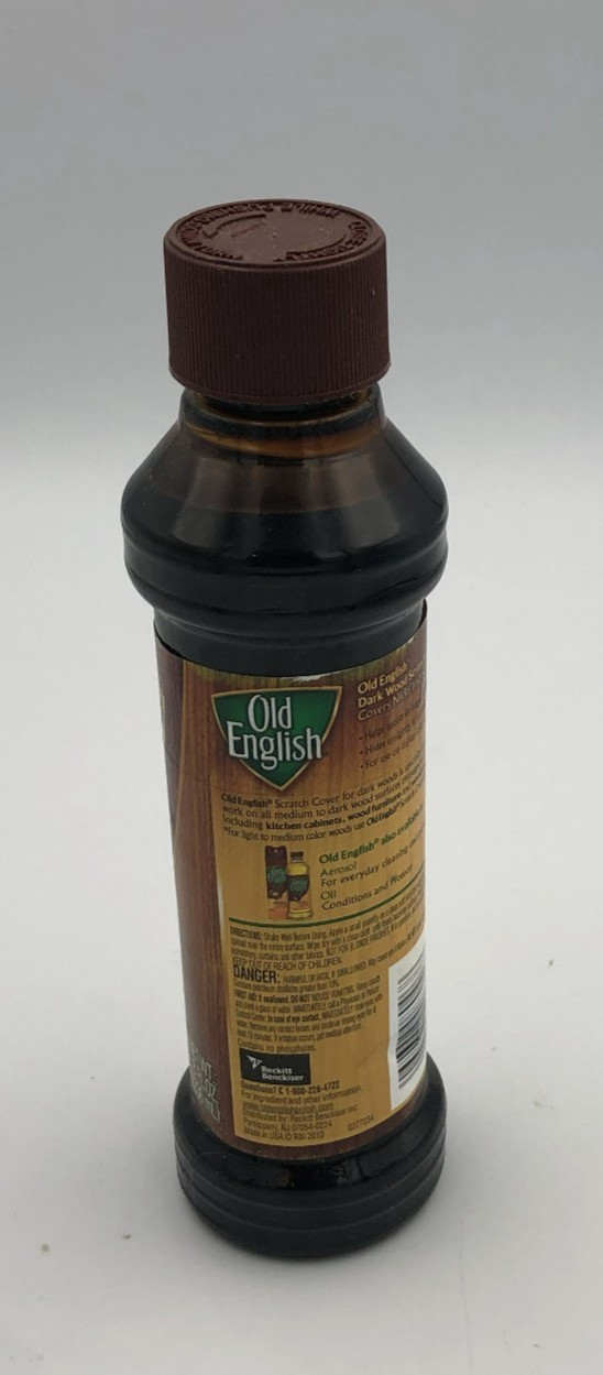 Old English Scratch Cover For Dark Woods, 8oz Bottle, Wood Polish 2010 Full NOS