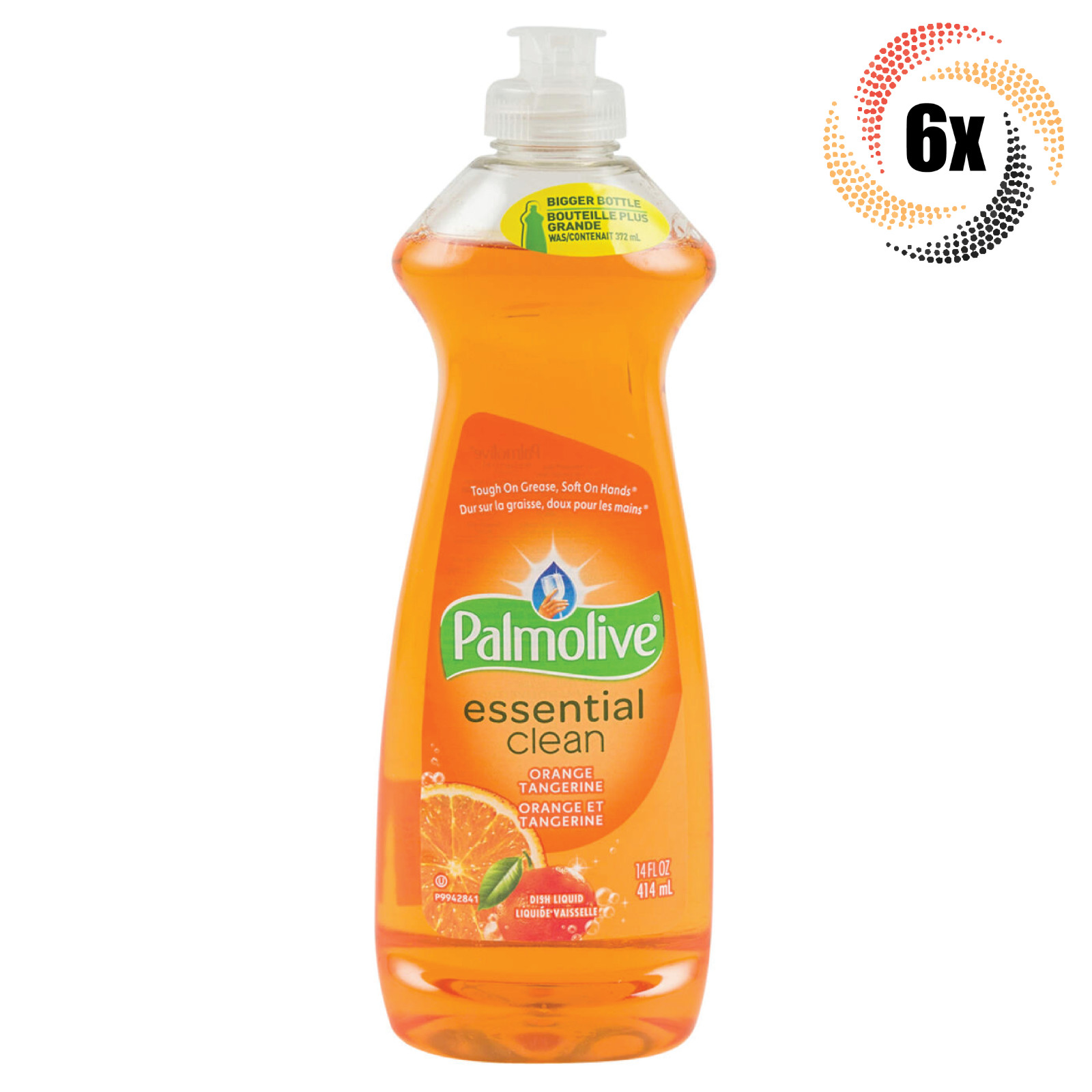 6x Bottles Palmolive Essential Clean Orange Tangerine Dish Soap | 12.6 fl oz