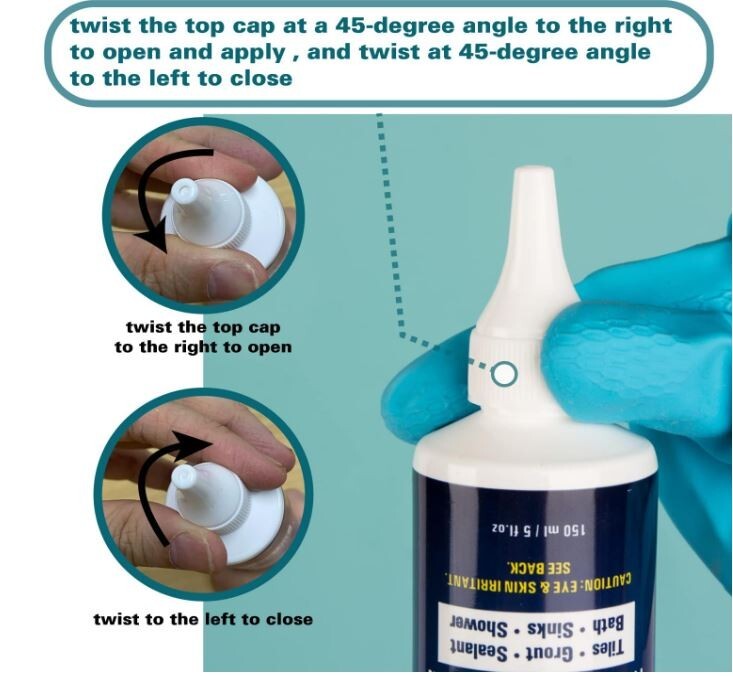 Skylarlife Grout Silicone Caulk Whitener, Black Stain Problem Solver, Best fo…