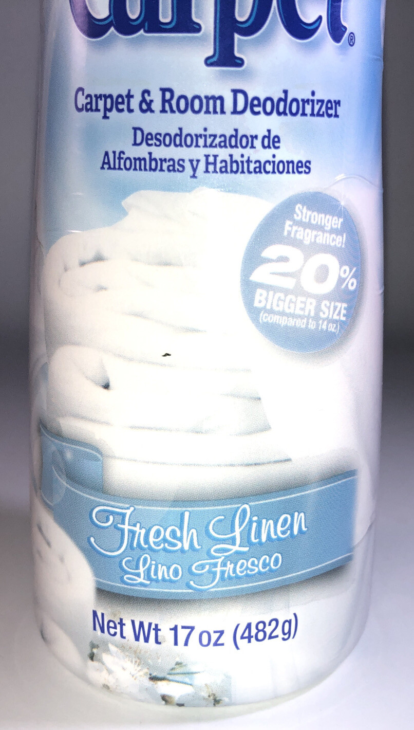 LOVE MY CARPET Rug Carpet Deodorizer FRESH LINEN Pet Odor 17 oz-NEW-SHIPS N 24 H