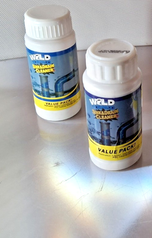 Lot of 4, Powerful Sink Drain Cleaner High Efficiency Clogging Cleaner,4/Pack
