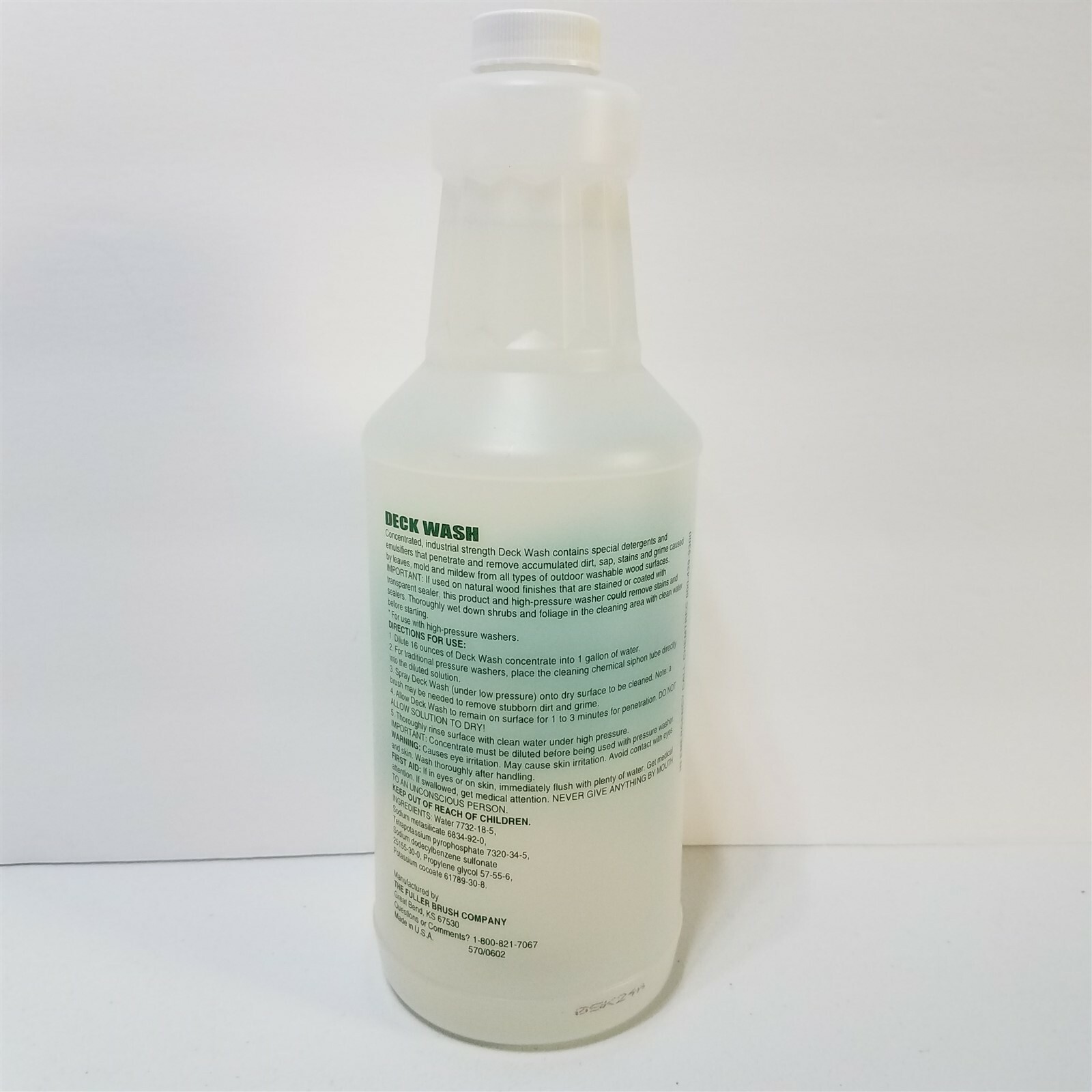 Fuller Brush Company Deck Wash Concentrated Cleaner 32oz for Pressure Washer