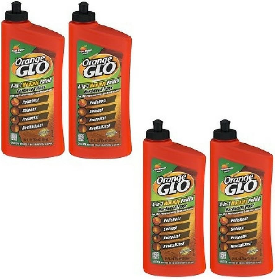 Hardwood Floor 4-in-1 Monthly Polish, 24 Oz Pack of 4