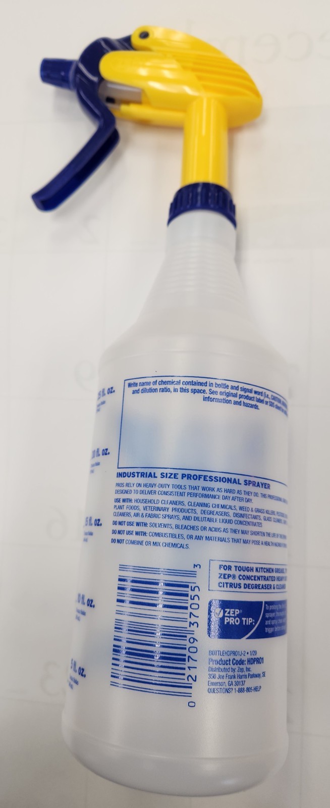 Zep 32 Oz. Plastic Professional Spray Bottle