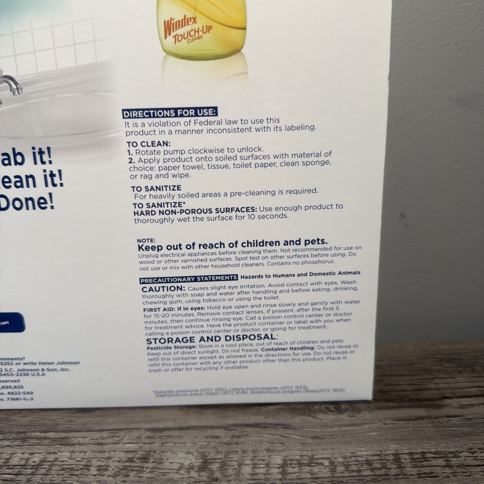 Discontinued Windex Touch-Up Cleaner 3-Pack New Sealed 2 Bathroom & 1 Kitchen