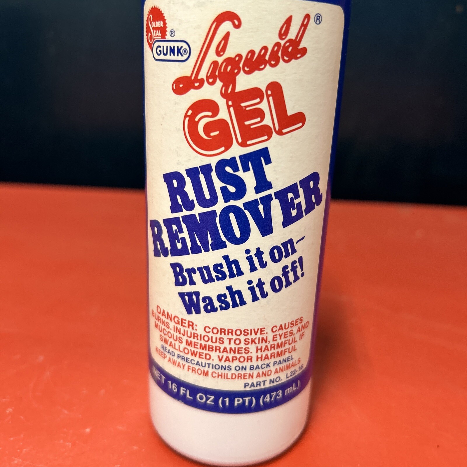 Solder Seal Gunk Liquid Gel Rust Remover 16 fl oz.