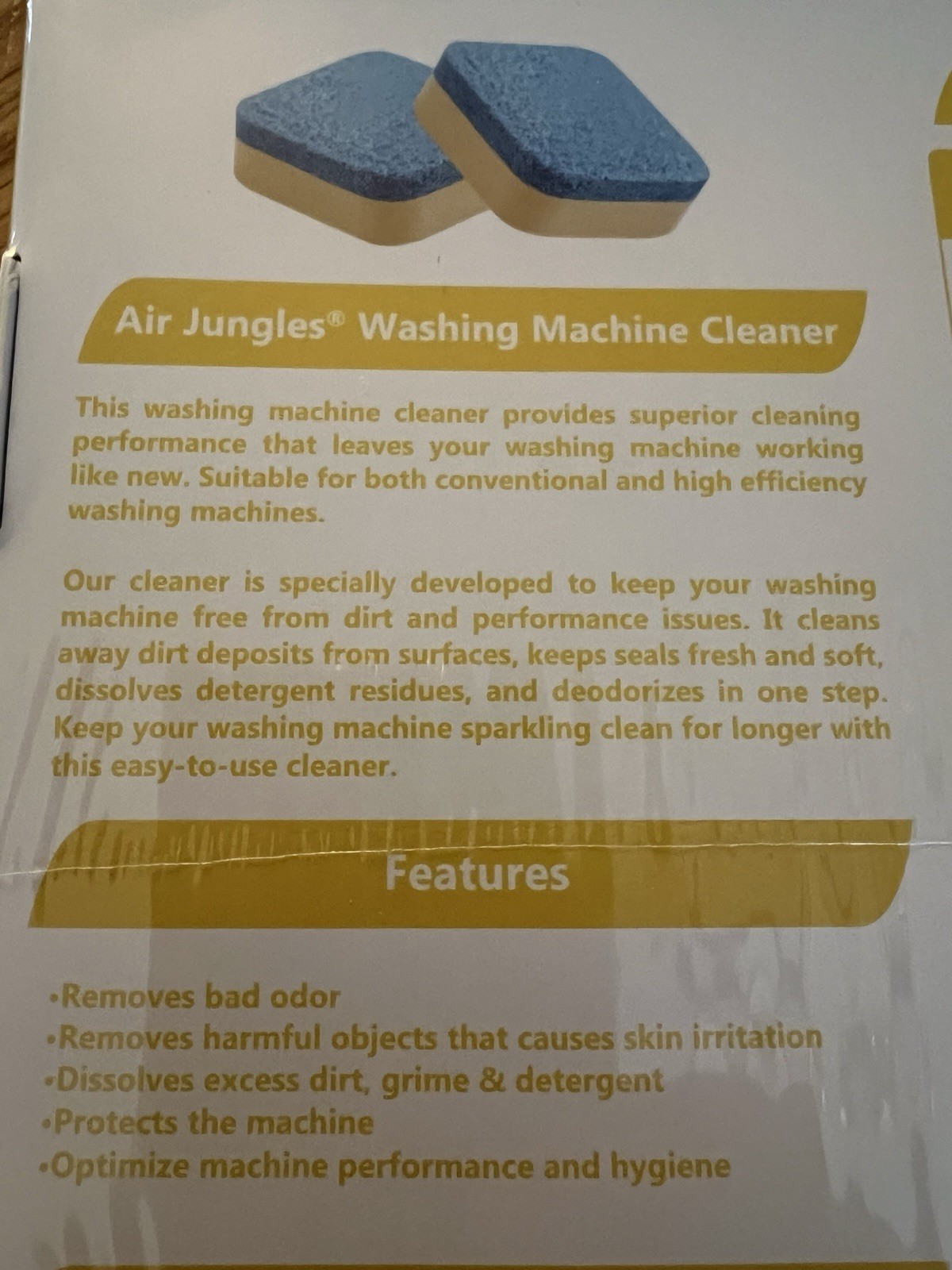 48ct Washing Machine Deep Clean Lemon Scented Tablets / New 2 Packs of 24 = 48ct