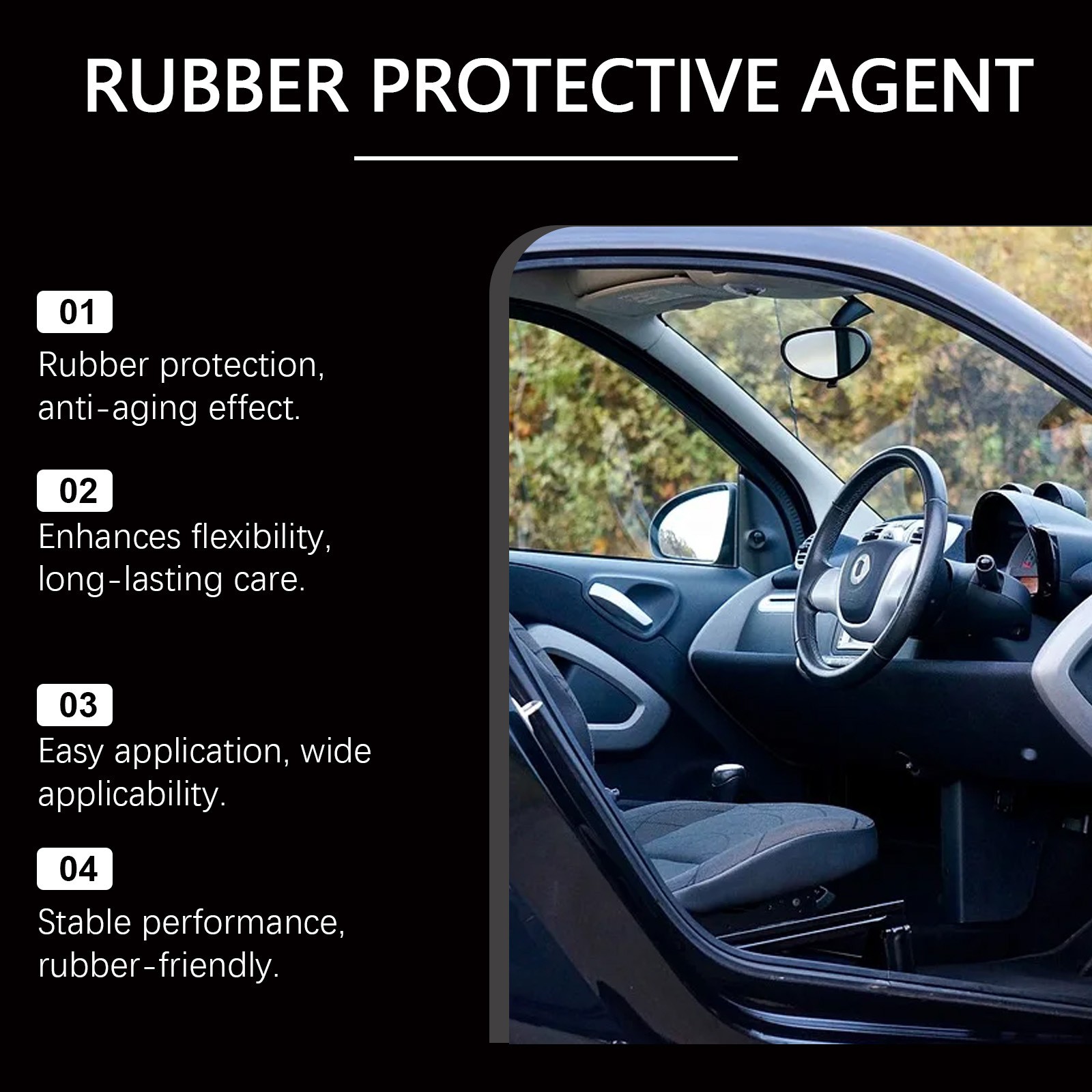 Rubber Care, Rubber Care Pen, Car Rubber Seal Protectant, Car Rubber Protectant