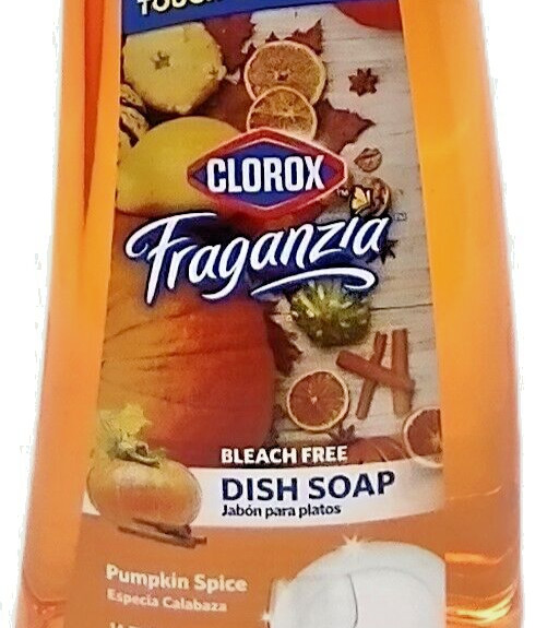 ( 4 Bottles )Clorox Fraganzia PUMPKIN SPICE Dish Soap Bleach Free 14 oz Each