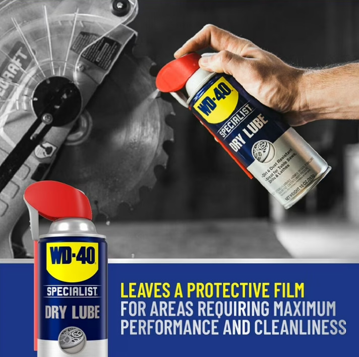 6 PACK WD-40 Specialist Dry Lube Long-Lasting Lubricant Smart Straw Spray, 10 oz