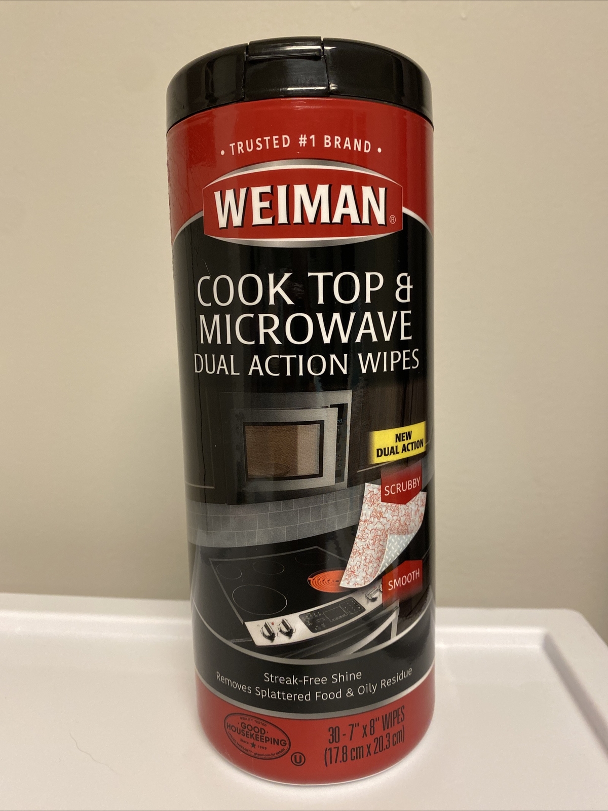 Weiman Microwave & Cooktop Cleaning Wipes – 30 Count Canister