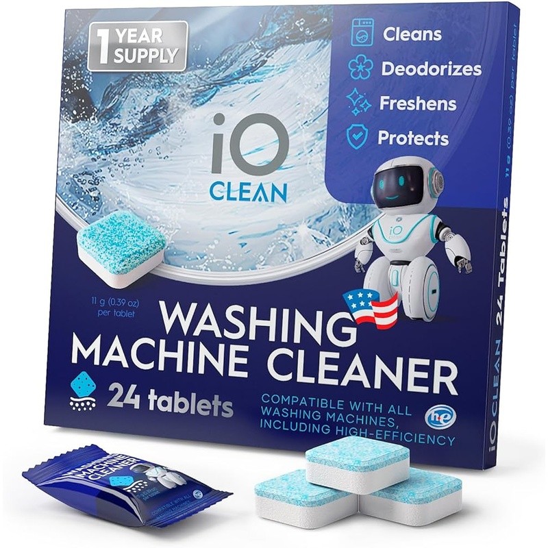 Washing Machine Cleaner Tablets Deep Clean Descaler Unscented Odor Control New