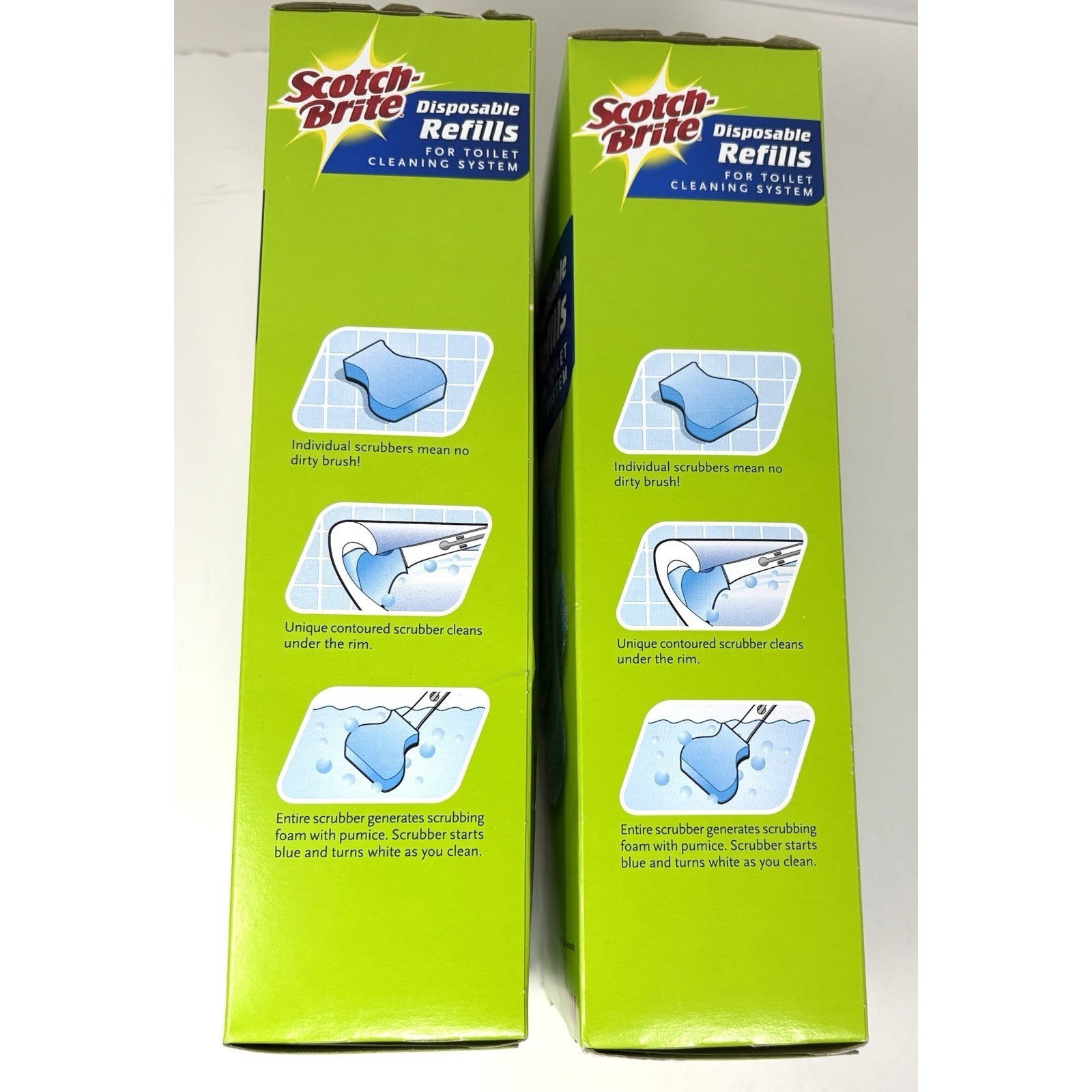 Scotch Brite Disposable Scrubber Refills Toilet Cleaning 20 Pads Only Discont’d