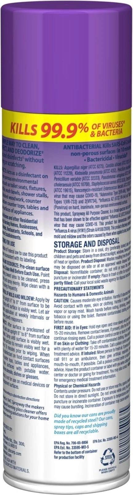 All Purpose Cleaner with Lavender Scent, 19oz, Pack of 6 | Foaming Action, Cl…