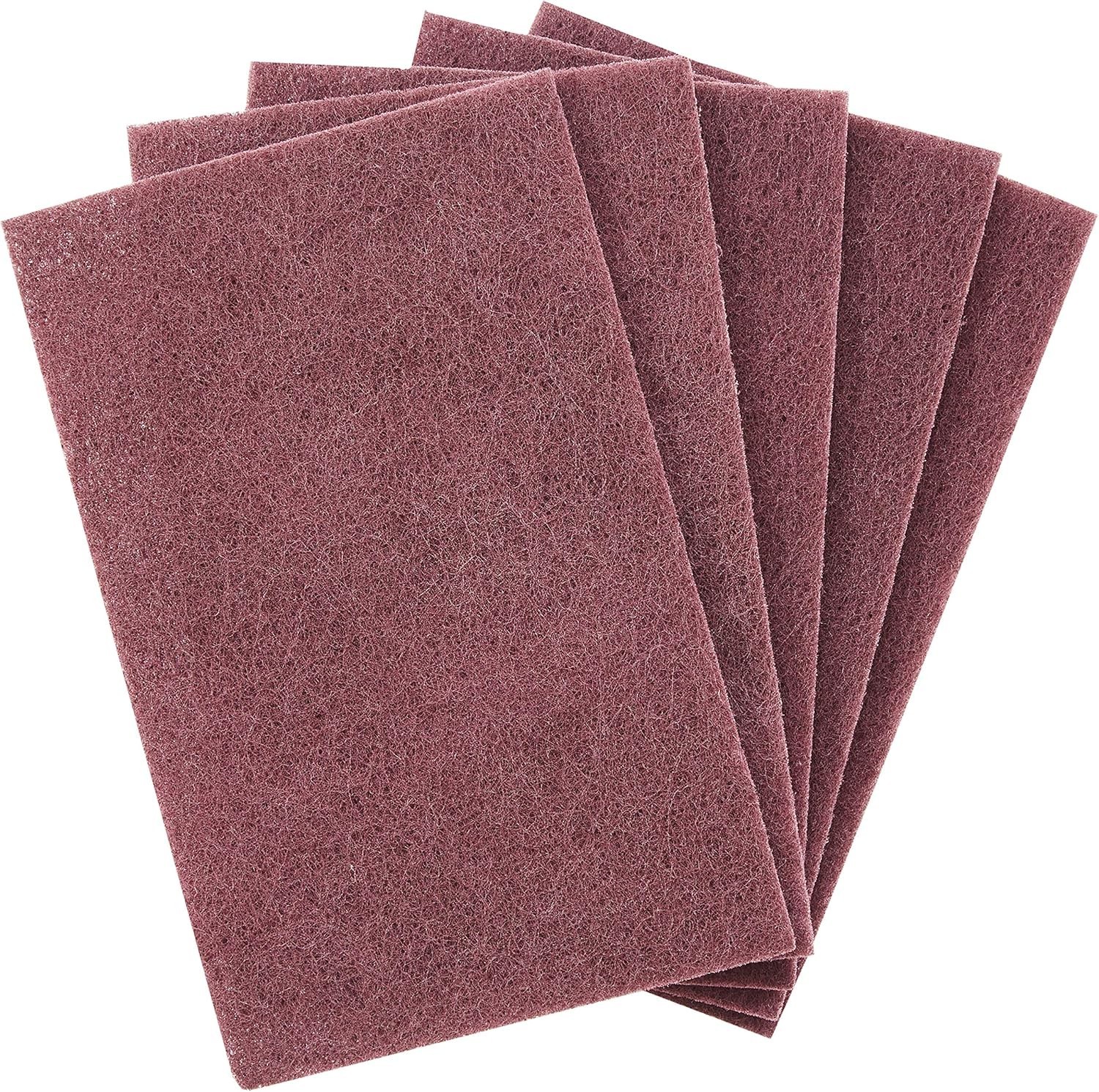5CTHeavy Duty XL Brown Scouring Pad 6″ x 9″ Large Multipurpose Nylon Steel Pot