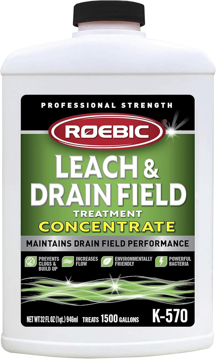 Roebic Leach and Drain Field Opener Concentrate 32-Ounce K-570-Q