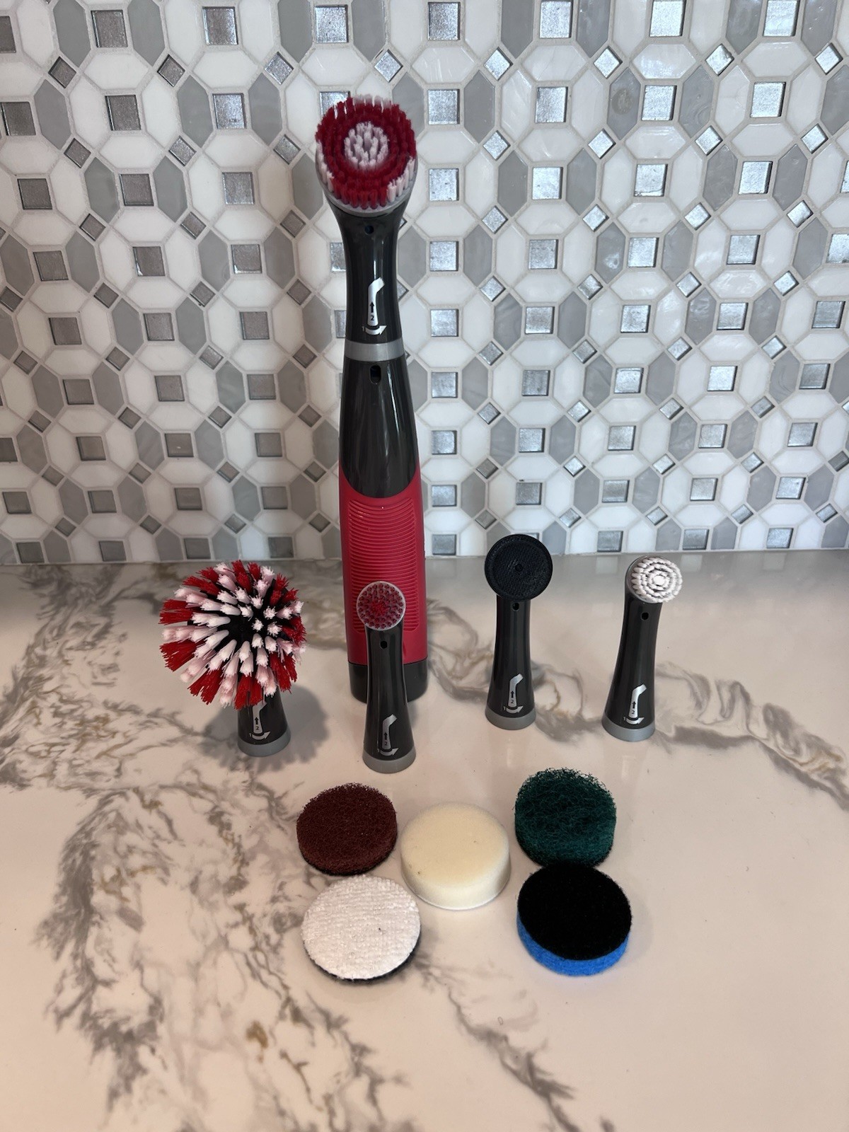 Reveal Power Scrubber 11-Piece Kit, Cordless Electric Battery Powered Scrub Brus