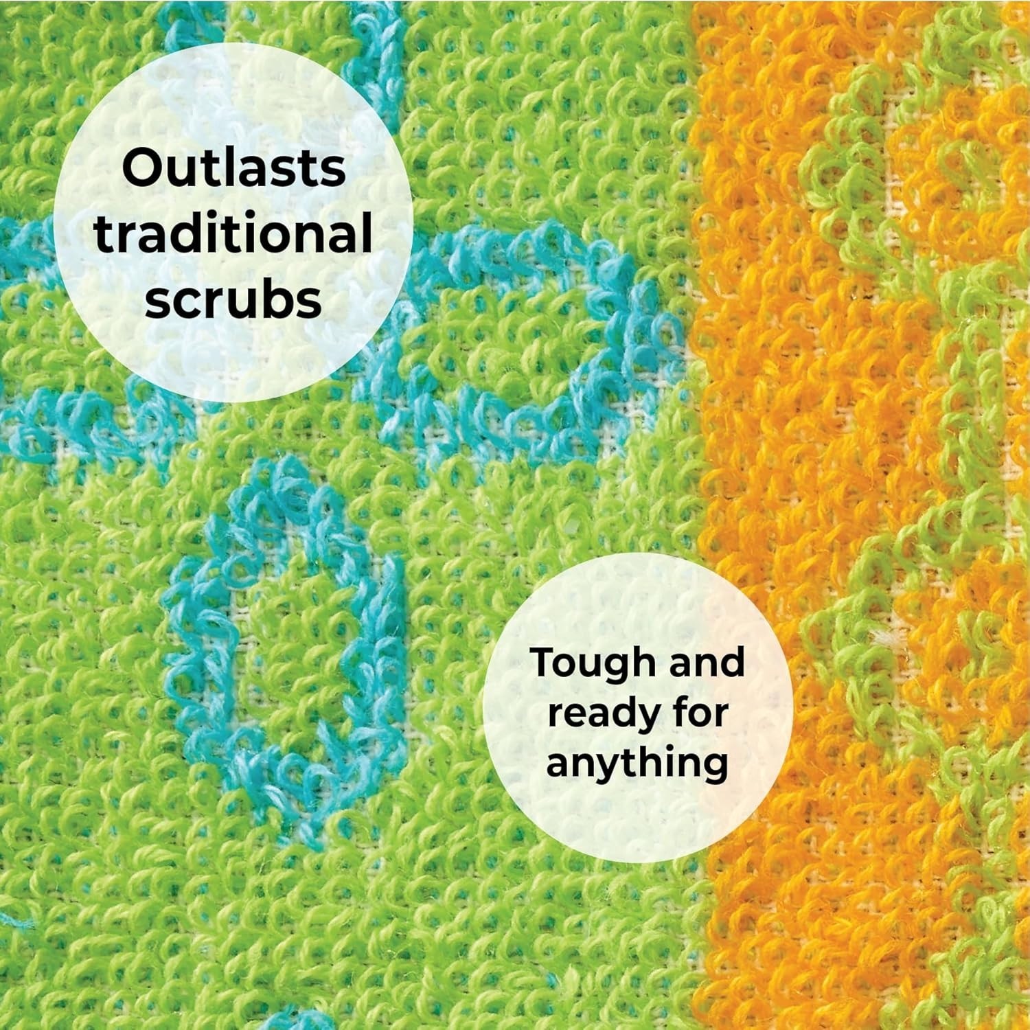 Planet-Friendly Dish Scrubber, 8-Pack Cotton Scrubs for Eco-Conscious Homes