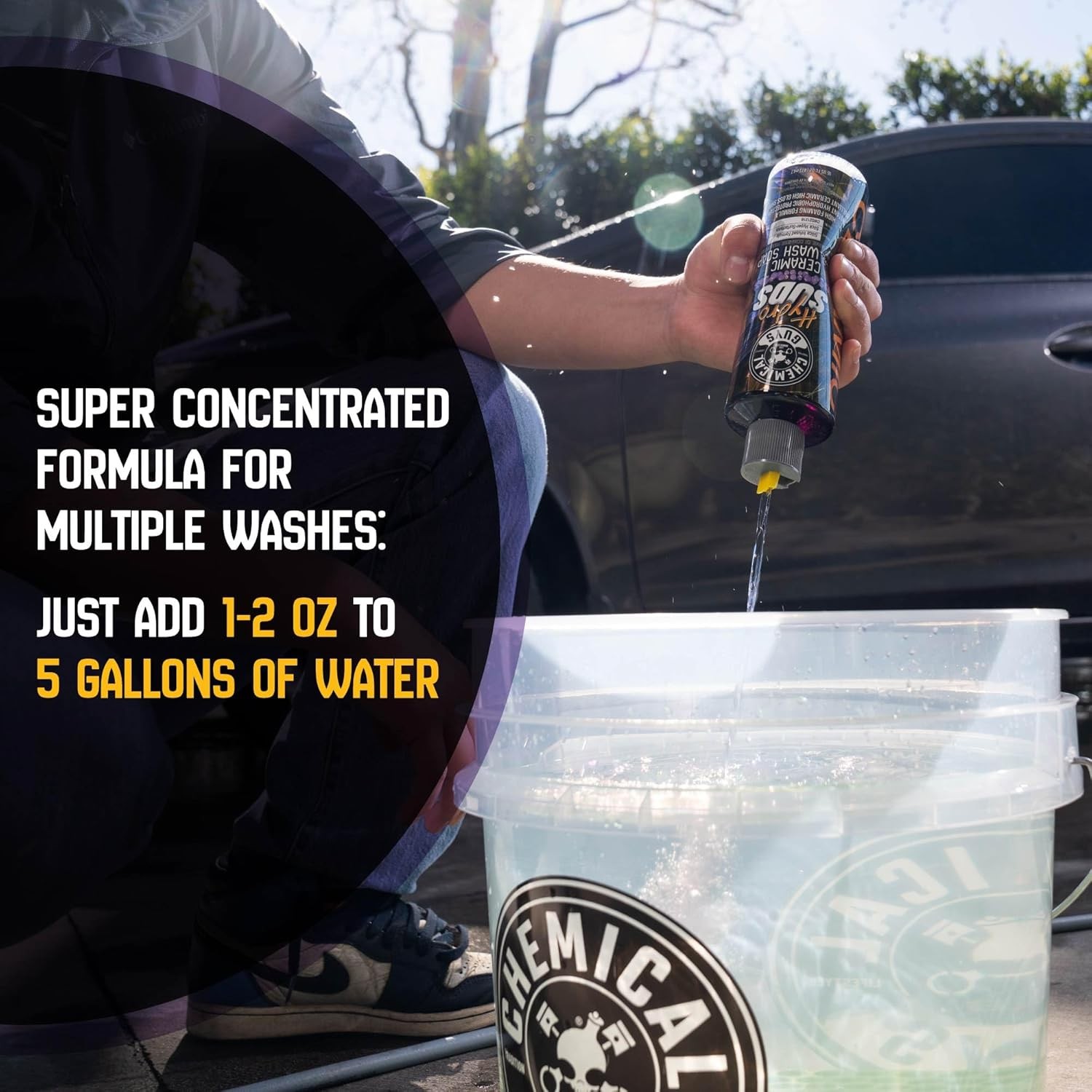 HydroSuds Ceramic, Shine High Foaming Car Wash Soap – Foam Cannon Soap, Works