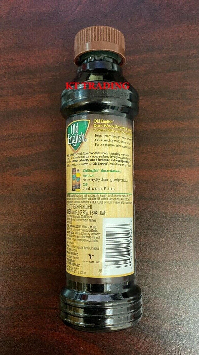 OLD ENGLISH Scratches Nicks Cover For Medium / Dark Woods ~Polish & Restorer 8oz