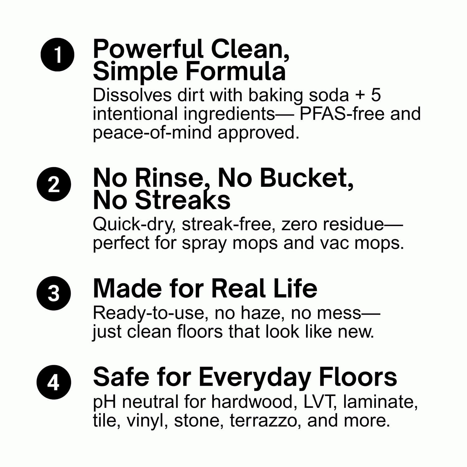 Quick Shine Multi Surface Floor Cleaner 64oz, Ready to Use-Streak Free-No Rinse,