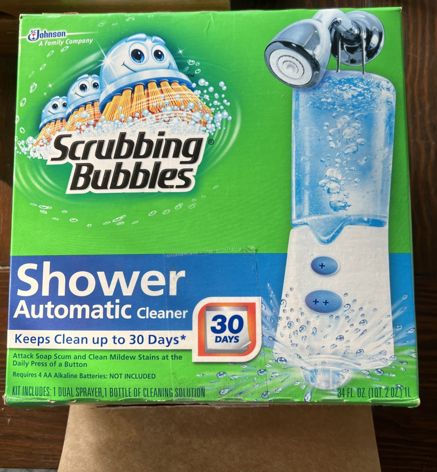 NIOB Scrubbing Bubbles Automatic Shower Surface Cleaner + Liquid 34 Fl oz 2011