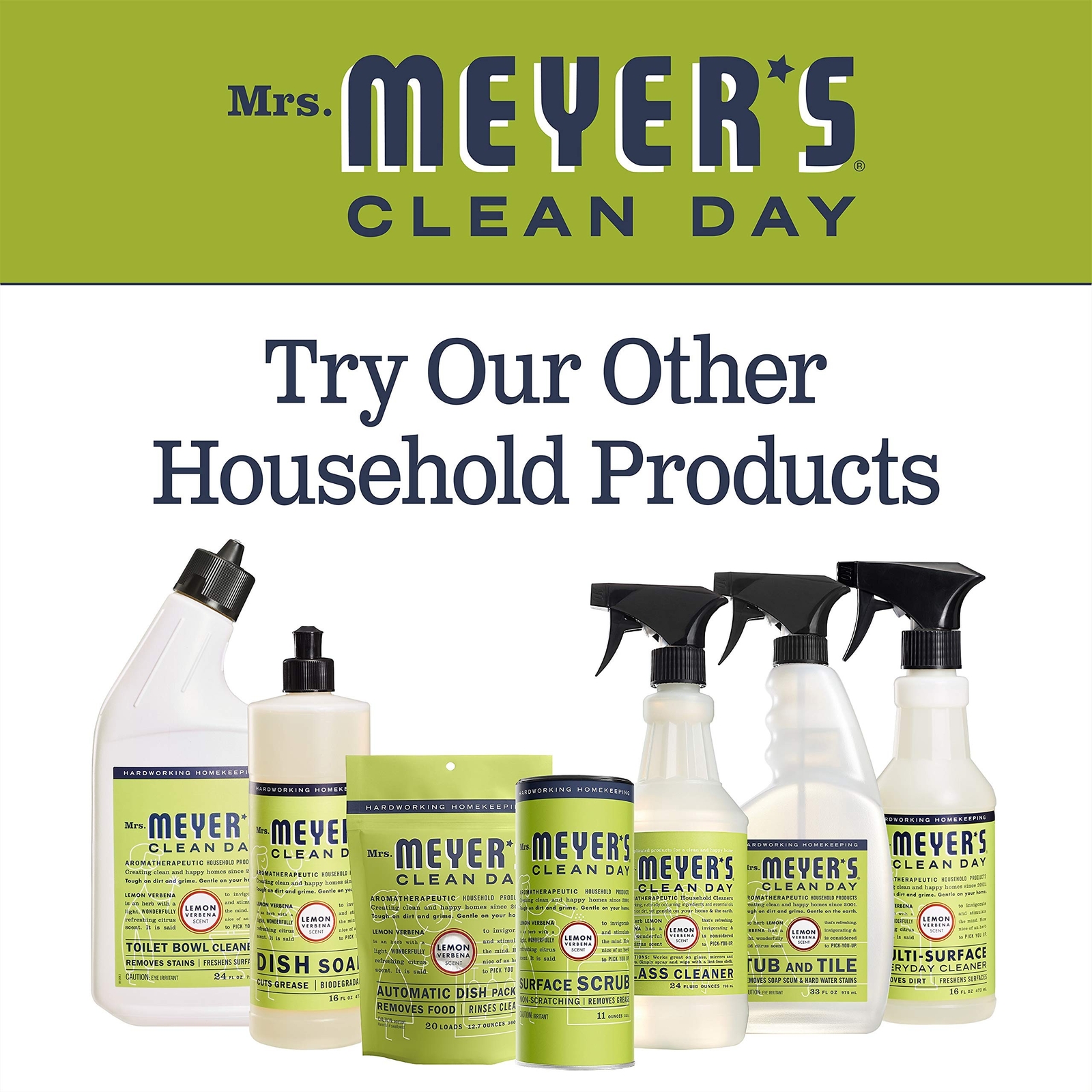 Mrs. Meyer’s Liquid Dish Soap, Biodegradable Formula, Lemon Verbena, 16 Fl. O…