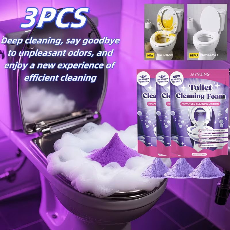 1-5PCS Fizzclean Toilet Foam Cleaner, Toilet Cleaning Foam Insta-Action 100g