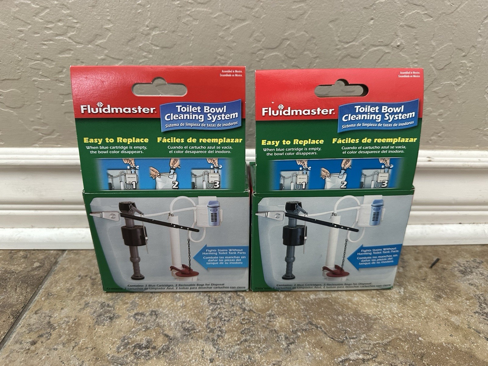 Fluidmaster 8102 Flush’n Sparkle Self-Cleaning Toilet Bowl System Refills, 2 Lot