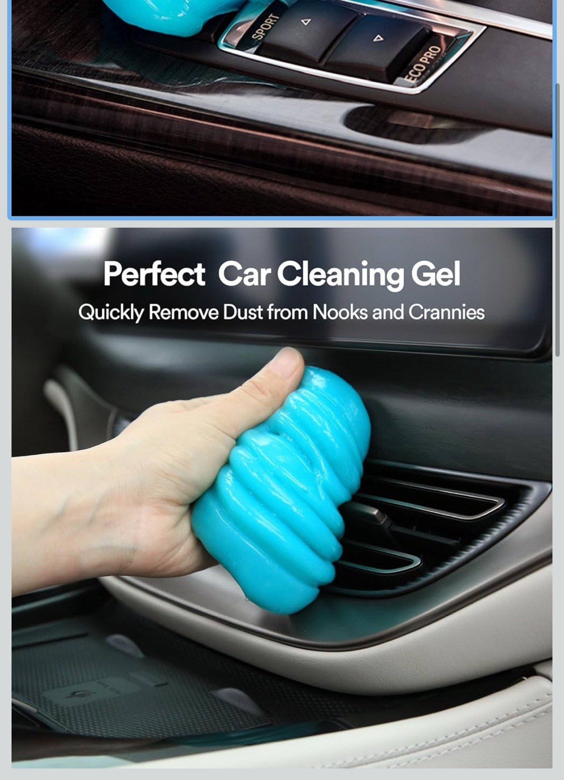 PULIDIKI Gel de Limpieza de Coche: Limpieza Perfecta para Interiores Impecables