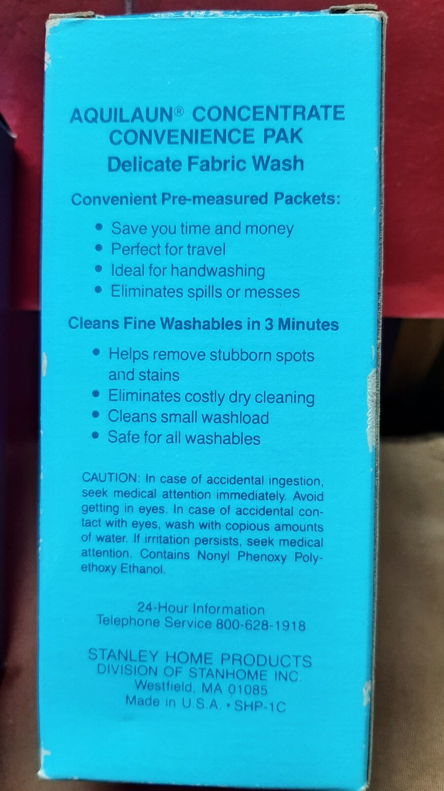 [D2] — NOS Stanhome Aquilaun Concentrate Delicate Fabric Wash & Brisa Softener
